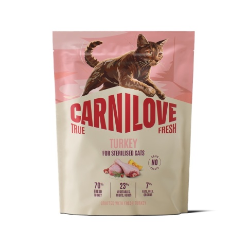 Carnilove True Fresh Indyk 400g sucha karma dla kotów dorosłych