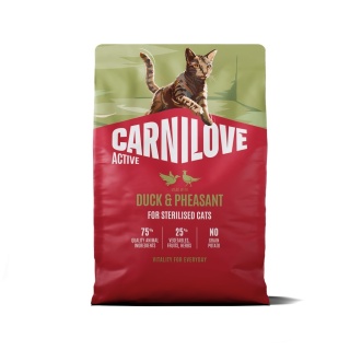 Carnilove Active Kaczka i Bażant 2kg sucha karma dla kotów dorosłych