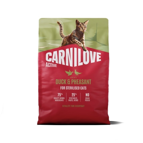 Carnilove Active Kaczka i Bażant 2kg sucha karma dla kotów dorosłych