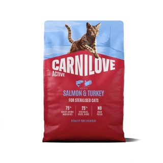 Carnilove Active Łosoś i Indyk 2kg sucha karma dla kotów dorosłych