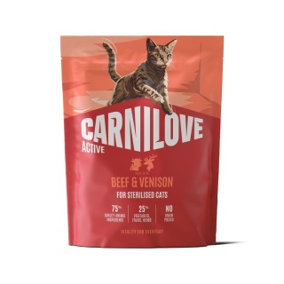 Carnilove Active Wołowina i Dziczyzna 400g sucha karma dla kotów dorosłych