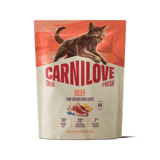 Carnilove True Fresh Wołowina 400g sucha karma dla kotów dorosłych