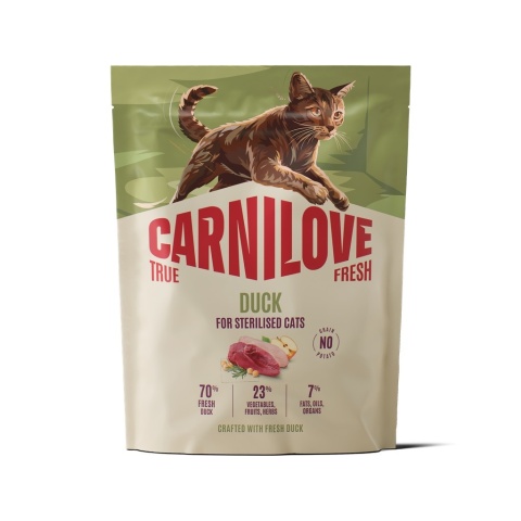 Carnilove True Fresh Kaczka 400g sucha karma dla kotów dorosłych