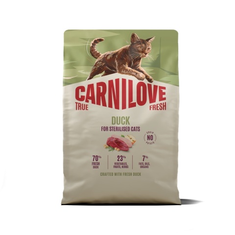 Carnilove True Fresh Kaczka 2kg sucha karma dla kotów dorosłych