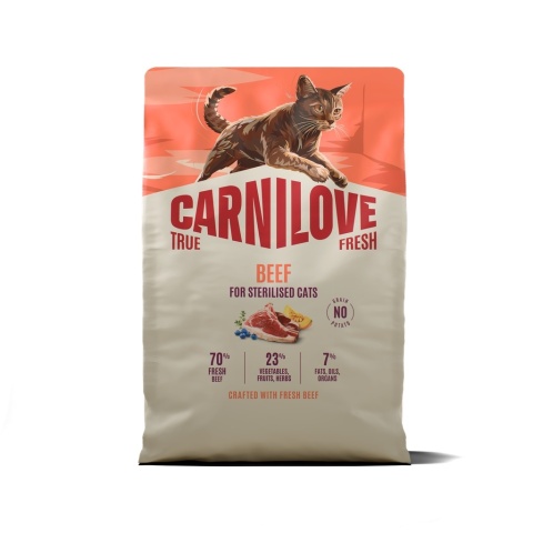 Carnilove True Fresh Wołowina 2kg sucha karma dla kotów dorosłych