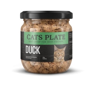 Cats Plate Duck 360g - karma dla kota z mięsa kaczki