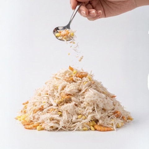 Dr Malou TOPPER kurczak z żółtkiem i krylem - liofilizowana posypka dla kota 100g