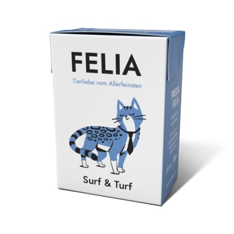 FELIA Surf & Turf Wołowina i Ryba - karma mokra dla kota 190g