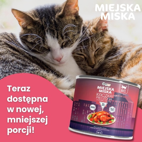 Gaczoo Miejska Miska Kaczka Pieczona Style - kurczak i kaczka karma dla kota 185g
