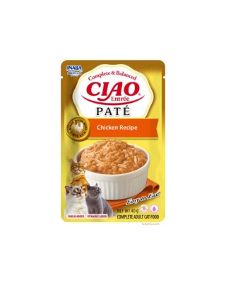 Inaba CIAO Entree Pate Chicken - paski mięsa w pasztecie dla kota 40g