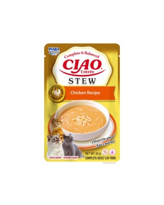 Inaba CIAO Entree Stew Chicken - kremowy gulasz z kawałkami 40g