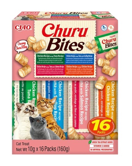 Inaba Cat Churu BITES Chicken Variety 16x10g