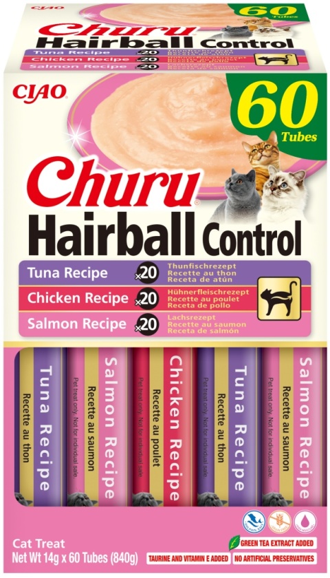 Inaba Cat Churu HAIRBALL CONTROL 60x14g