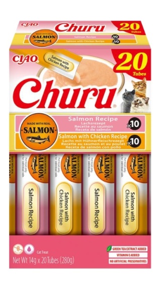 Inaba Cat SALMON CHURU Salmon Chicken 20x14g