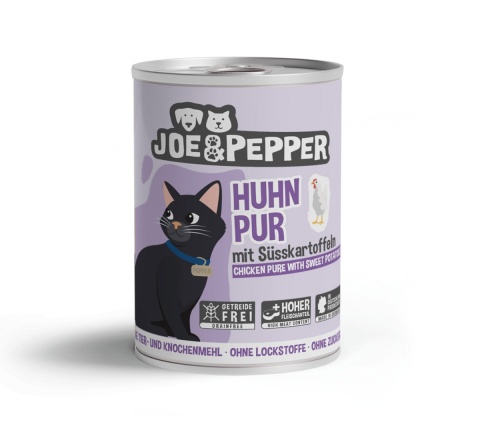 Joe & Pepper Huhn Pur kurczak z batatem - mokra karma dla kota 400g