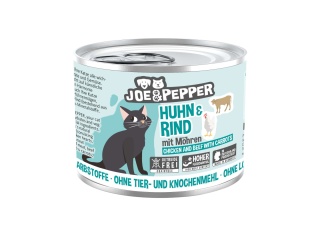 Joe & Pepper Huhn Rind kurczak i wołowina z marchewką - mokra karma dla kota 200g