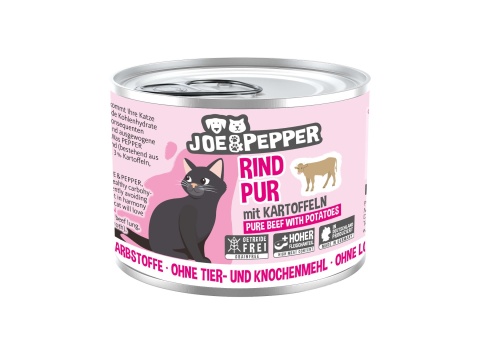 Joe & Pepper Rind Pur wołowina z ziemniakami - mokra karma dla kota 200g