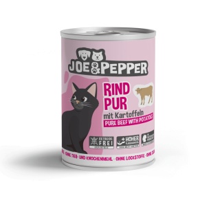 Joe & Pepper Rind Pur wołowina z ziemniakami - mokra karma dla kota 400g