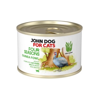 John Dog for Cats Perliczka Four Seasons - monobiałkowa karma mokra dla kota 185g