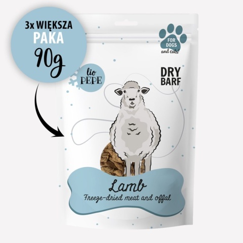 Lio PEPE Lamb XL - przysmak dla kota liofilizowane płuco jagnięce 90g