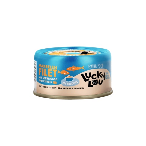 Lucky Lou Extrafood Makrela i dorada w bulionie puszka 70g