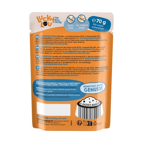 Lucky Lou Extrafood Makrela i dorada w galaretce 70g