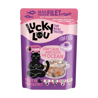 Lucky Lou Extrafood makrela tuńczyk i marchewka w bulionie 70g