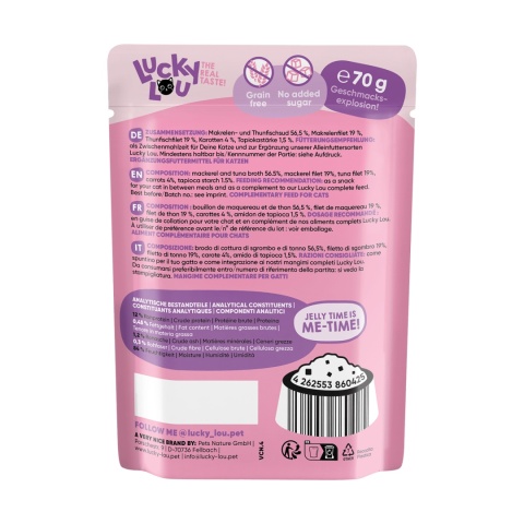 Lucky Lou Extrafood makrela i tuńczyk w galaretce 70g