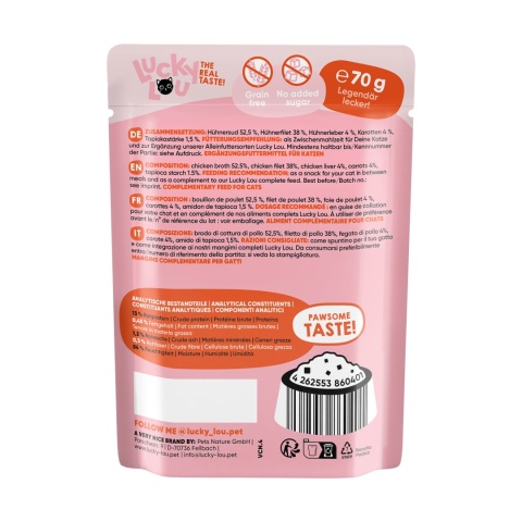 Lucky Lou Extrafood kurczak i wątróbka z kurczaka w galaretce 70g