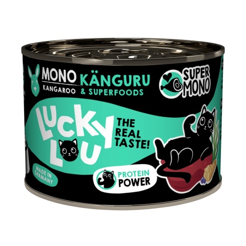 Lucky Lou SuperMono Kangur - monobiałkowa karma dla kota 200g