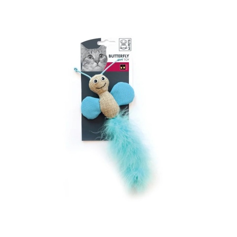 M-PETS Butterfly fluorescencyjny motylek - zabawka dla kota
