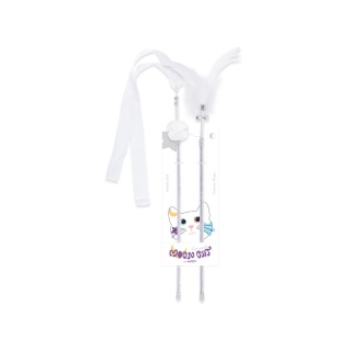 M-Pets MoonCAT Nebula & Galactic - wędka dla kota 2szt srebrna biała