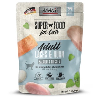 Mac's Cat Superfood łosoś i kurczak saszetka 300g
