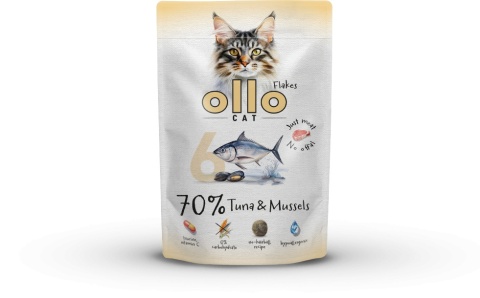 Ollo Cat nr 6 Tuna Mussels Tuńczyk i Omułek - mokra karma dla kota 85g