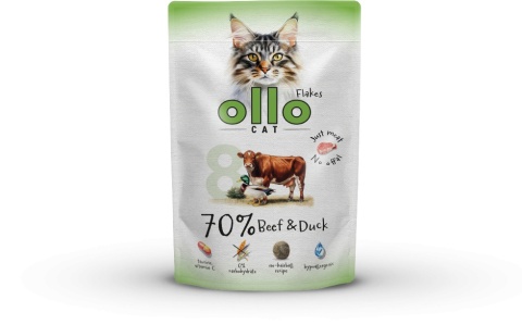 Ollo Cat nr 8 Beef Duck Wołowina i Kaczka - mokra karma dla kota 85g