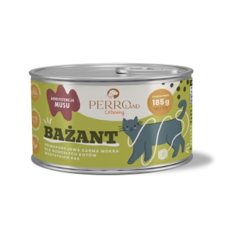 PERROland CATering Bażant - karma mokra dla kota monobiałkowa 185g
