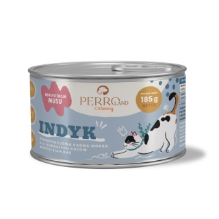 PERROland CATering Indyk - karma mokra dla kota monobiałkowa 185g