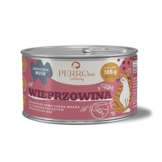 PERROland CATering Wieprzowina - karma mokra dla kota monobiałkowa 185g