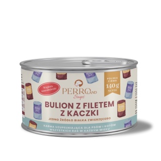 PERROland Soups Bulion z filetem z kaczki dla psa i kota 140g