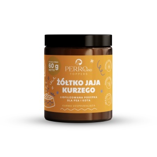 PERROland TOPPERS Żółtko jaja kurzego liofilizowana posypka dosmaczacz 60g