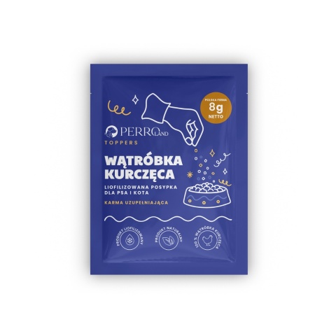 PERROland TOPPERS Wątróbka kurczęca liofilizowana posypka dosmaczacz 8g