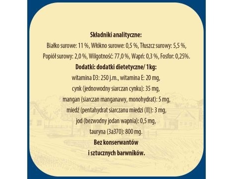 PUPIL Natural Cat kaczka z wątróbką - mokra karma dla kota 400g