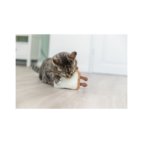 Trixie tost z kocimiętką - szeleszcząca zabawka dla dużych kotów 18cm