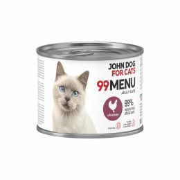 99 MENU John Dog for Cats kurczak - karma mokra dla kota 200g