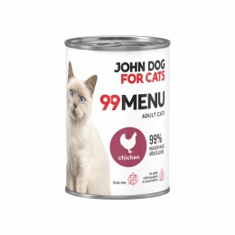 99 MENU John Dog for Cats kurczak - karma mokra dla kota 400g