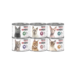 99 MENU John Dog for Cats zestaw próbny dla kota MIX 6x200g