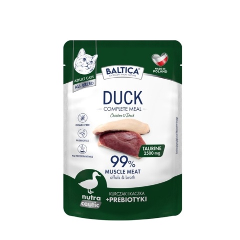 BALTICA NUTRACEUTIC kurczak z kaczką - karma dla kota 100g
