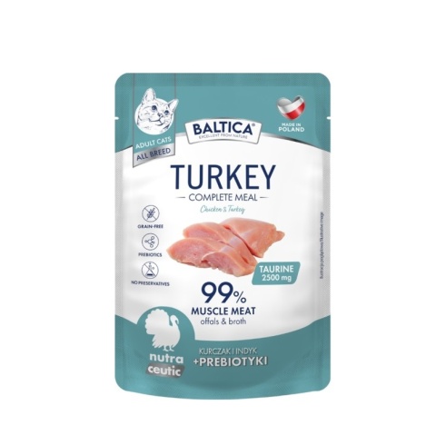 BALTICA NUTRACEUTIC kurczak z indykiem - karma dla kota 100g