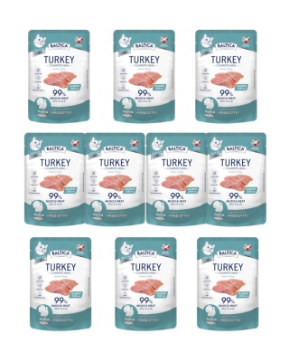 BALTICA NUTRACEUTIC kurczak z indykiem zestaw 10x100g karma dla kota