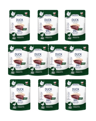 BALTICA NUTRACEUTIC kurczak z kaczką zestaw 10x100g karma dla kota